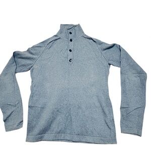 Banana Republic Men’s Cotton Cashmere Henley Sweater Blue Size S